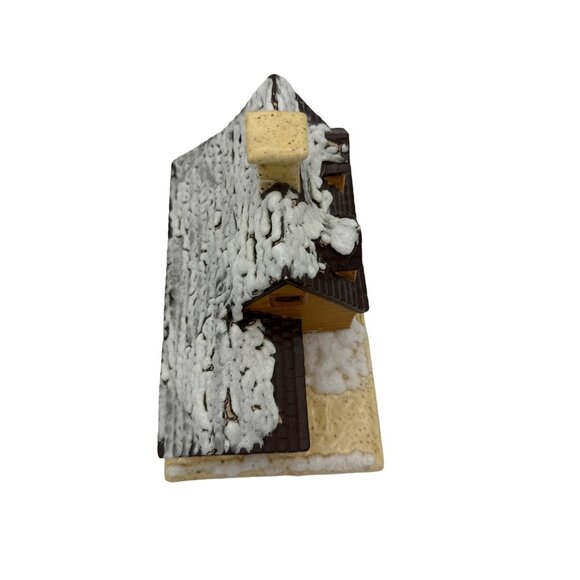 Vintage Byron Mold Ceramic Christmas Village 1984 Farmhouse - Picture 5 of 7